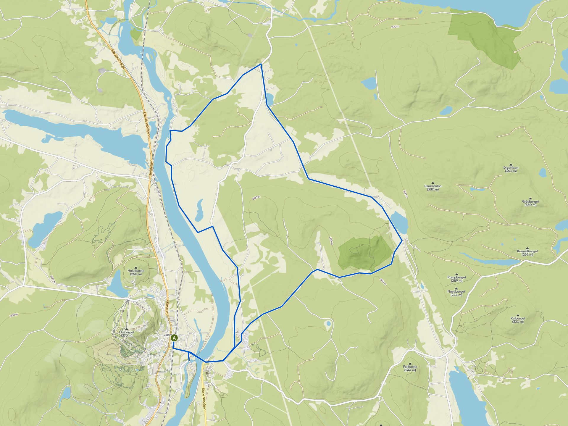 The best traffic-free bike rides around Ljusdal | Komoot